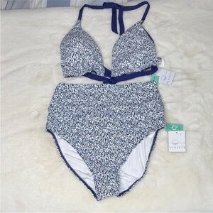 Sunsets Forget Me Not Reversible Starlette Triangle Top Hannah High Waist Bottom